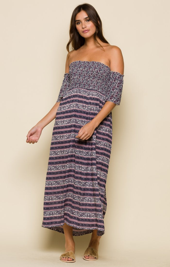 SYDNEY OFF SHOULDER MIDI DRESS - YuppyCollections