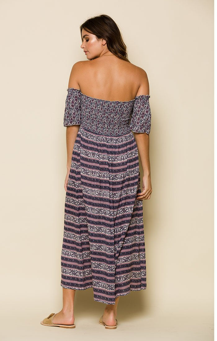 SYDNEY OFF SHOULDER MIDI DRESS - YuppyCollections