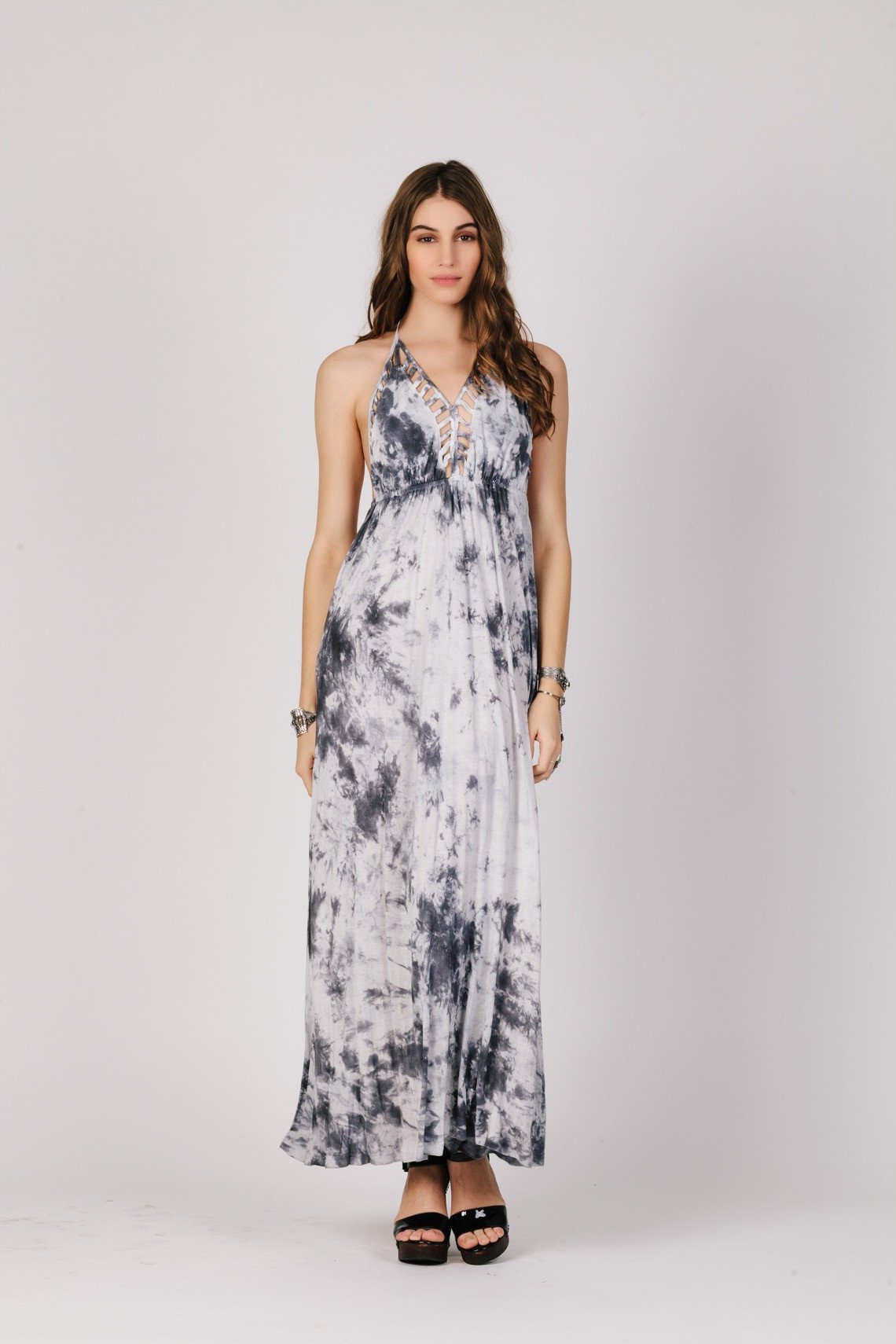 Cloud Gazer Halter Maxi Dress - YuppyCollections