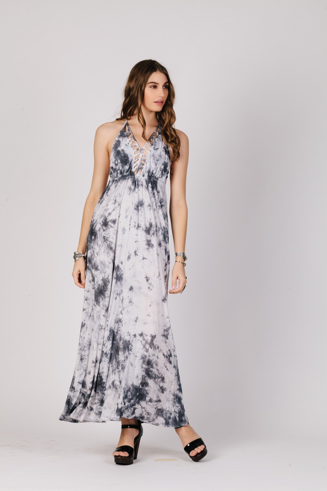 Cloud Gazer Halter Maxi Dress - YuppyCollections