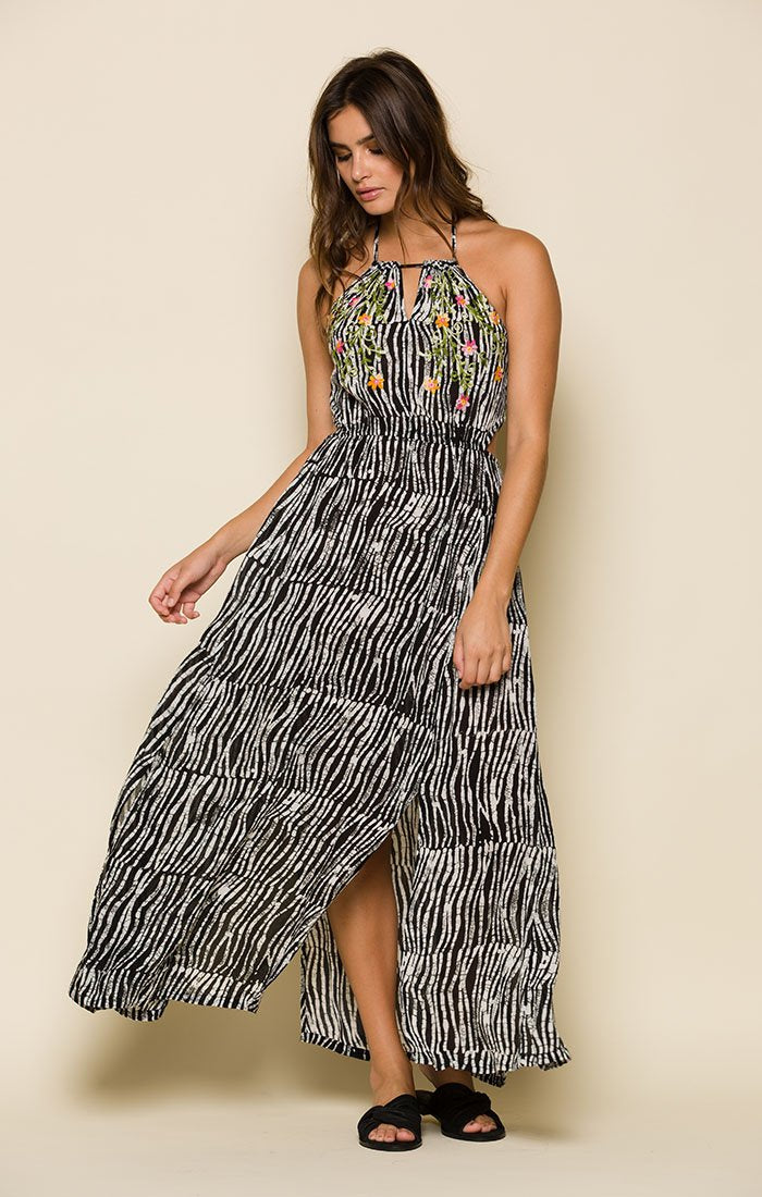 BEFORE DAWN KEYHOLE MAXI DRESS - YuppyCollections