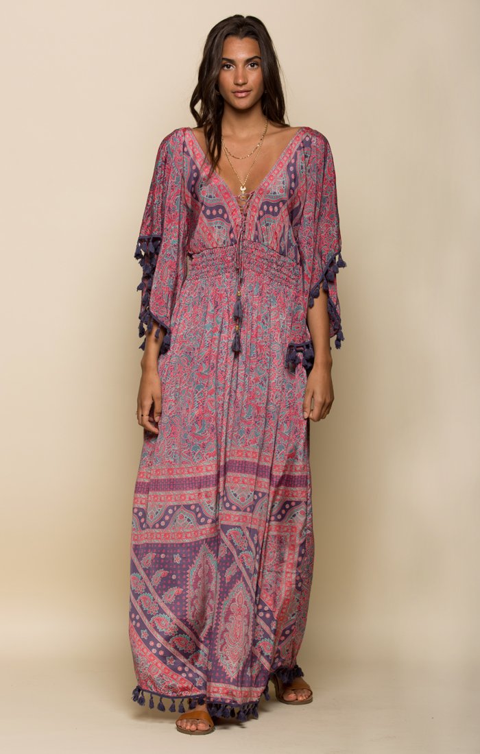 ELECTRIC LOVE MAXI DRESS - YuppyCollections