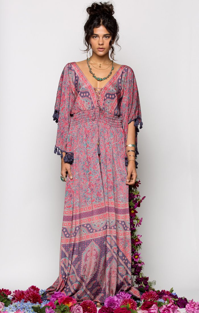 ELECTRIC LOVE MAXI DRESS - YuppyCollections