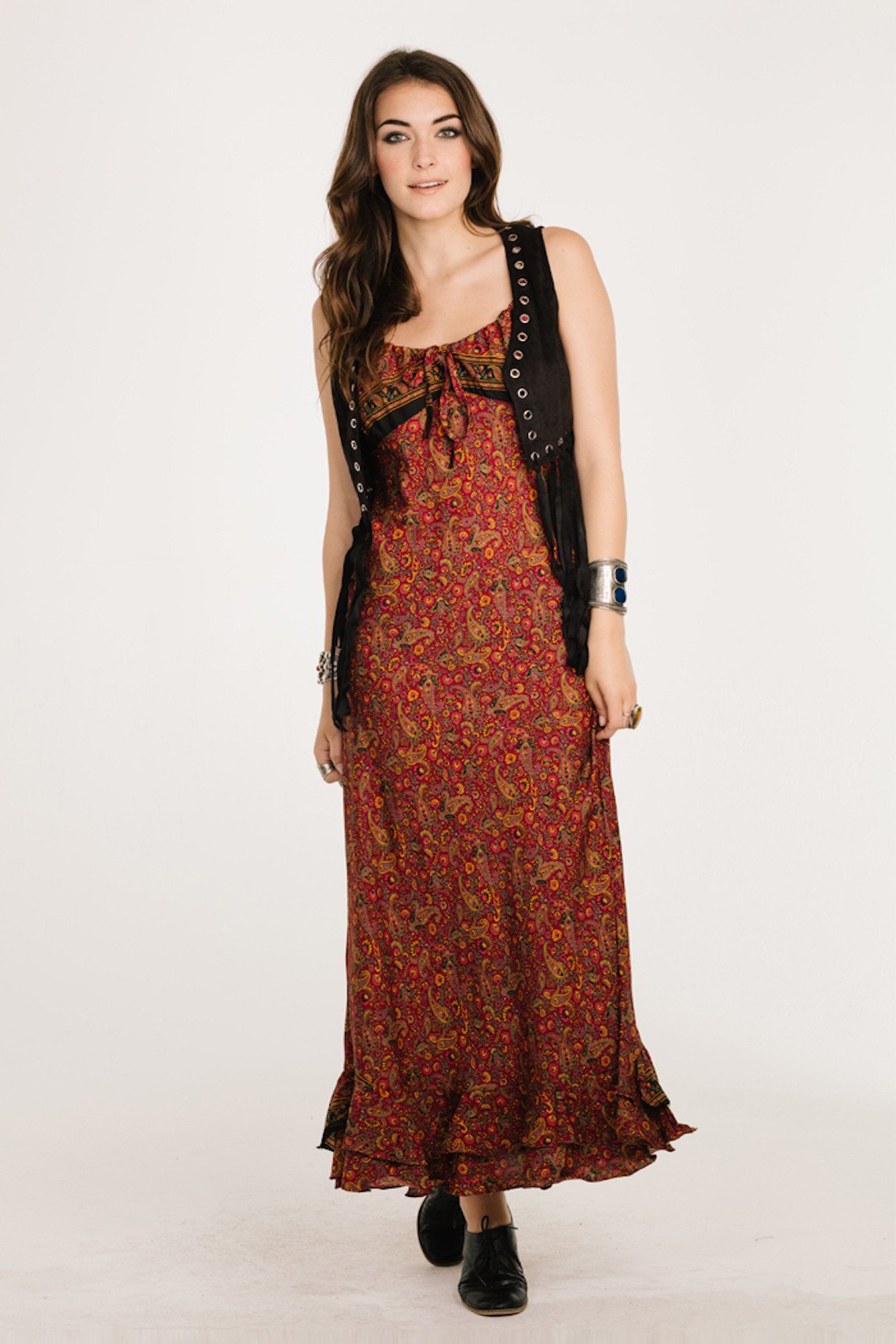 Prague Gardens Maxi Dress - YuppyCollections