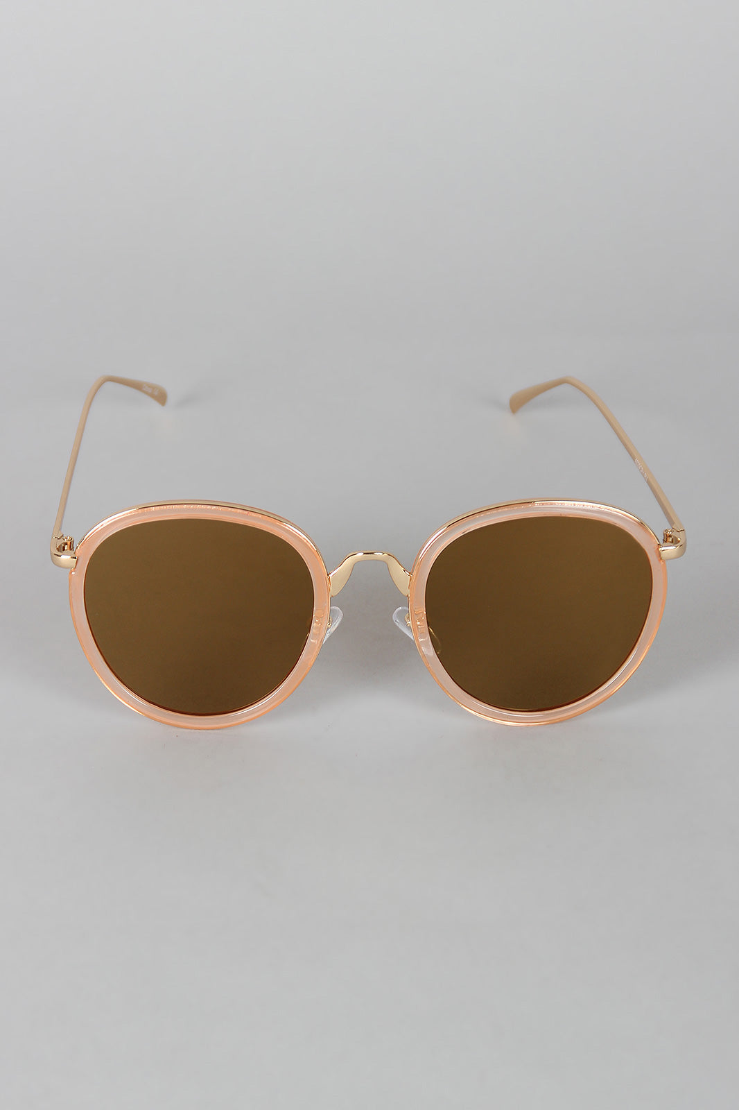 Pointy Bridge Plastic and Metal Sunglasses - YuppyCollections