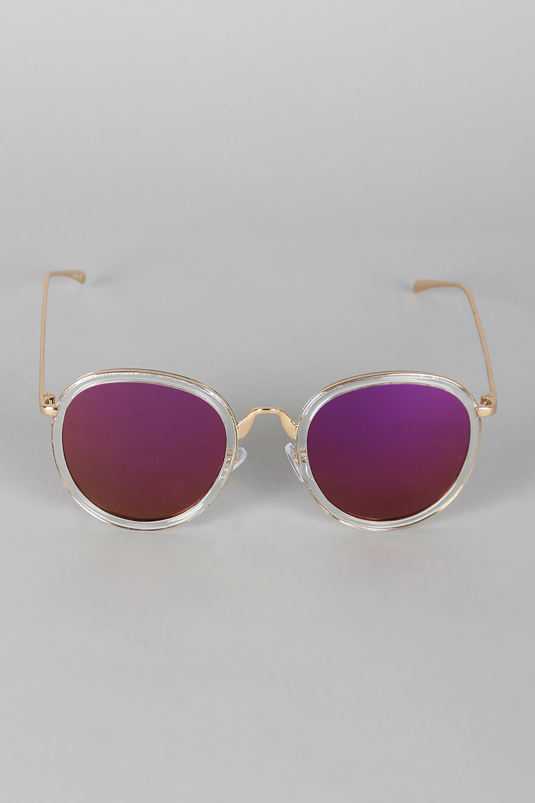 Pointy Bridge Plastic and Metal Sunglasses - YuppyCollections