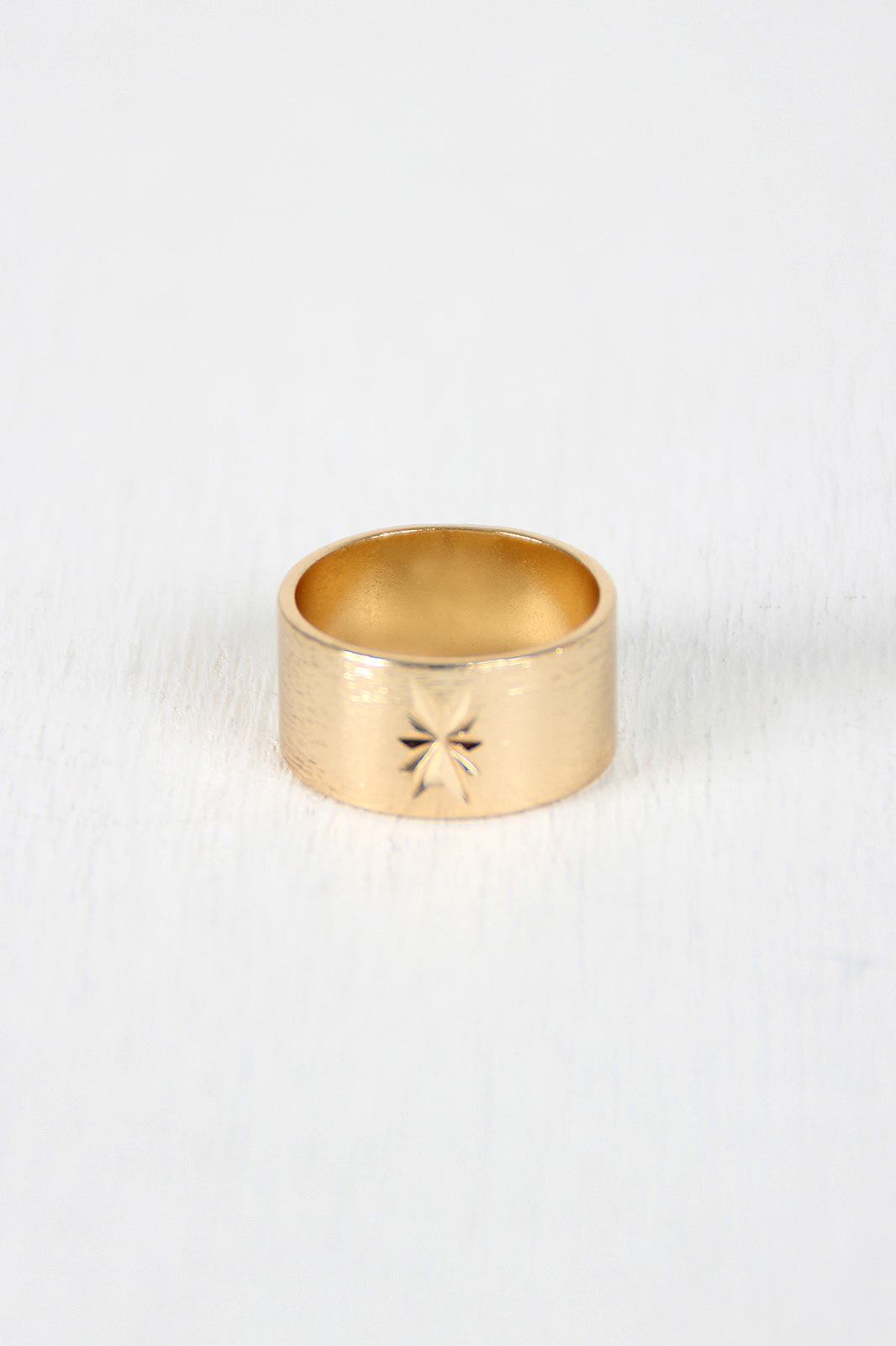 The North Star Wide Band Ring - YuppyCollections