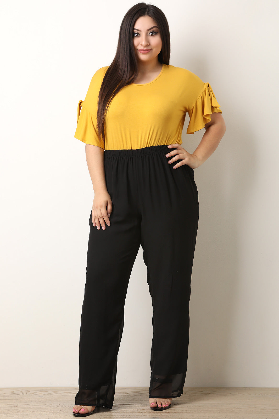 High Waisted Chiffon Pants - YuppyCollections