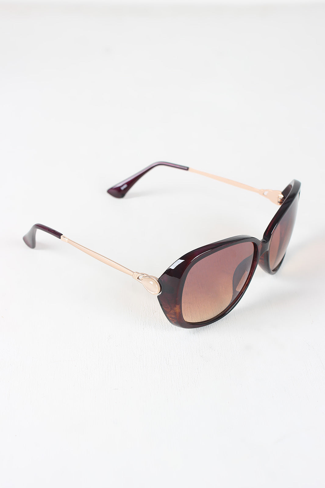 Semi-Round Lens Silhouette Sunglasses - YuppyCollections