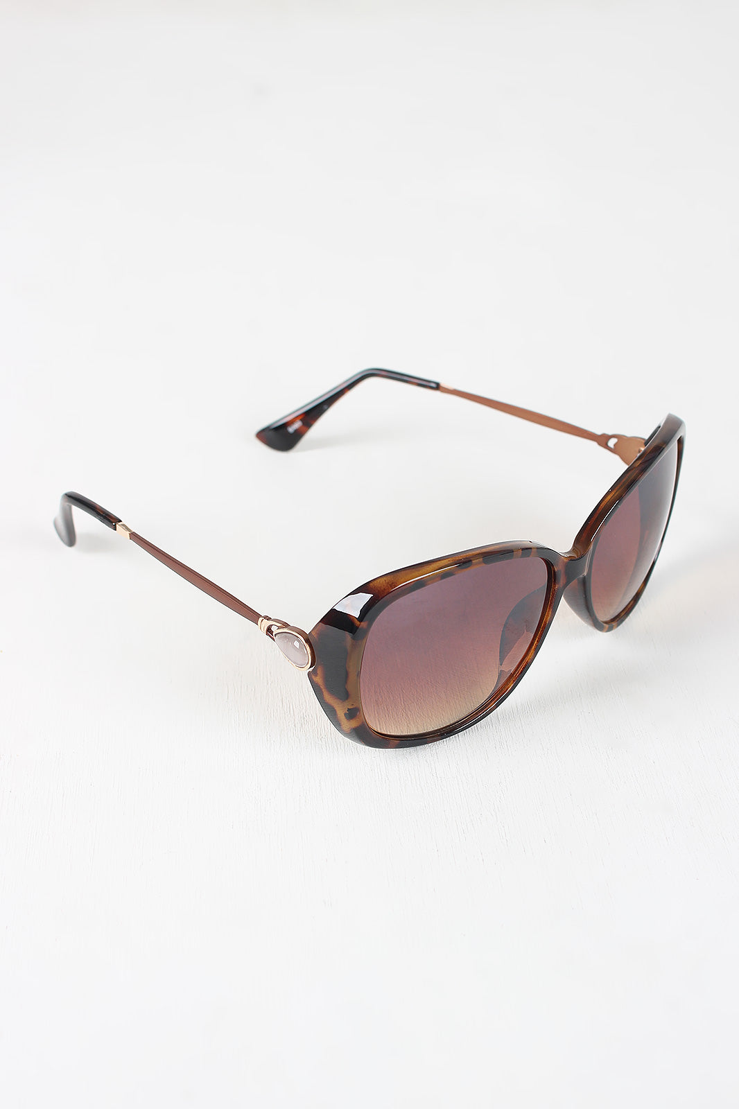 Semi-Round Lens Silhouette Sunglasses - YuppyCollections