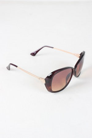 Semi-Round Lens Silhouette Sunglasses - YuppyCollections