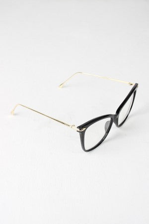 Clear Lense Slight Cat Eye Sunglasses - YuppyCollections