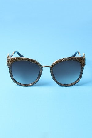 Tinted Round Eye Jewel Sunglasses - YuppyCollections