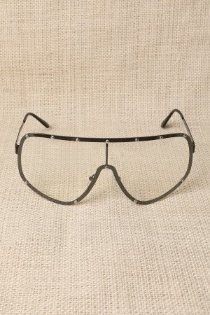 Clear Lens Shield Glasses - YuppyCollections