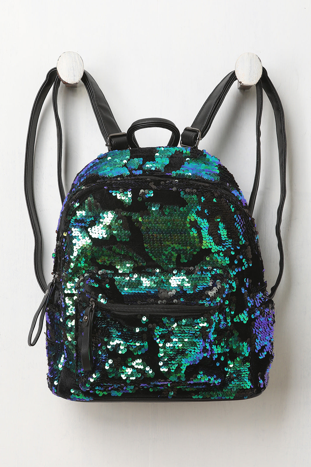 Sequins Velvet Mini Backpack - YuppyCollections