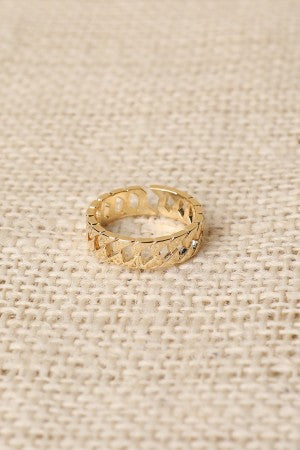 Linked Gold Ring - YuppyCollections