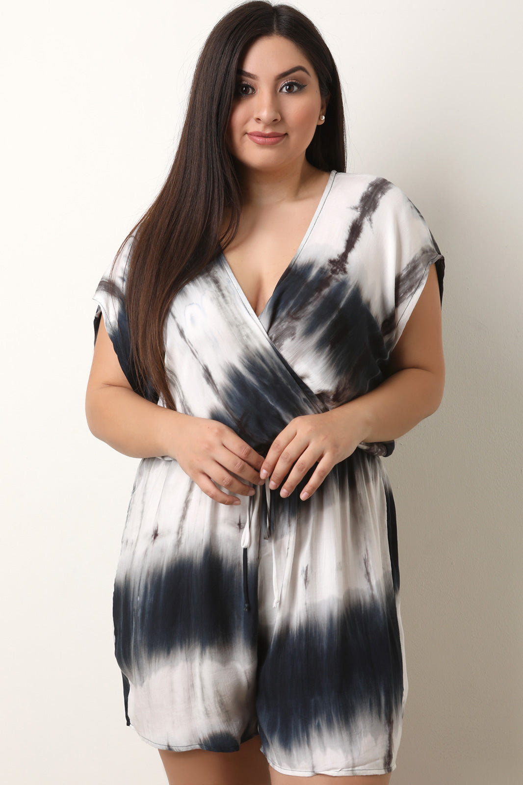 Surplice Tie Dye Romper - YuppyCollections