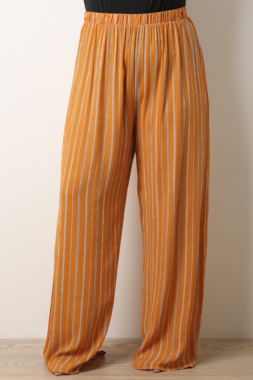 Vertical Striped Palazzo Pants - YuppyCollections