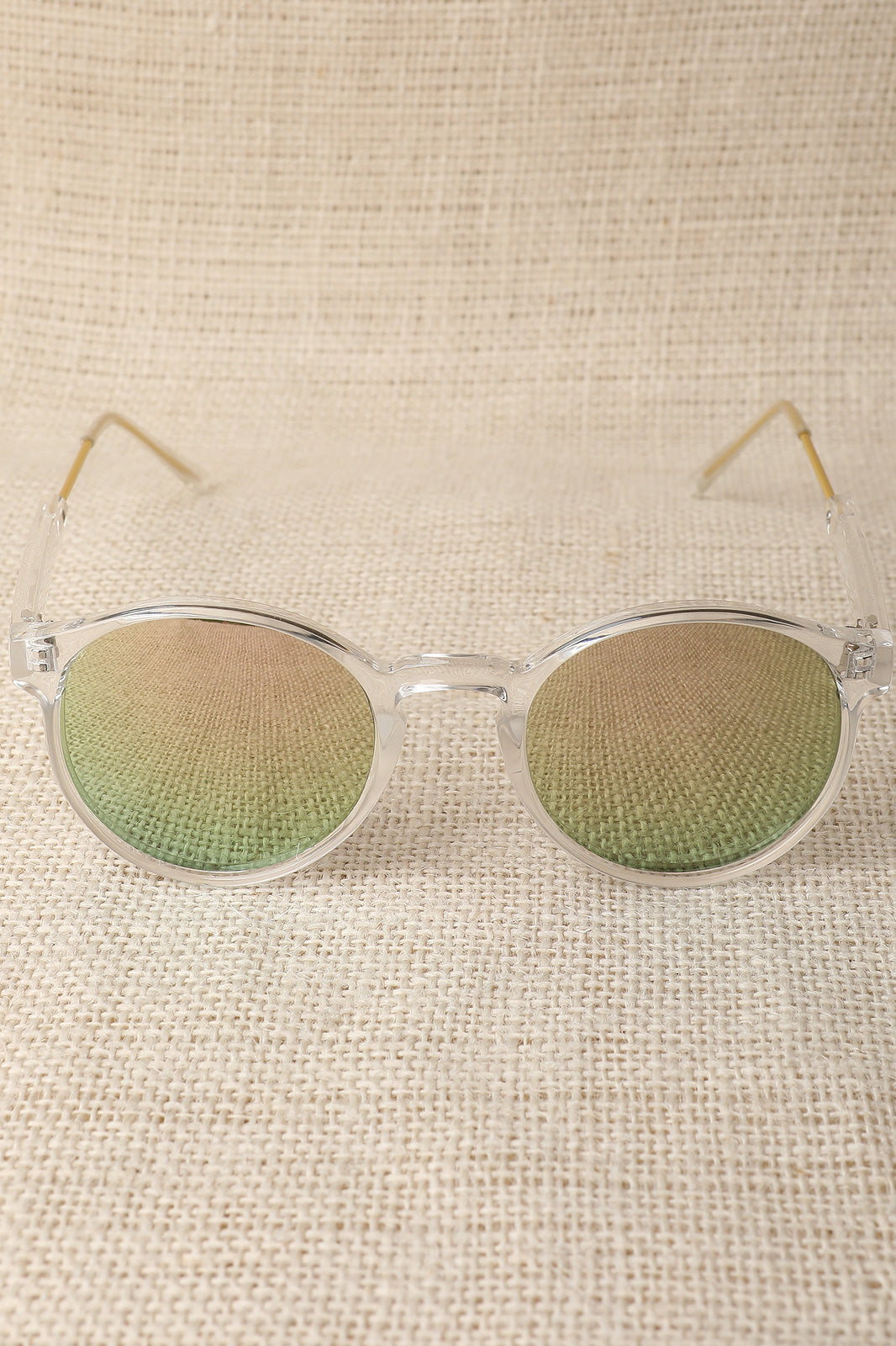 Clear Plastic Mirror Lens Sunglasses - YuppyCollections