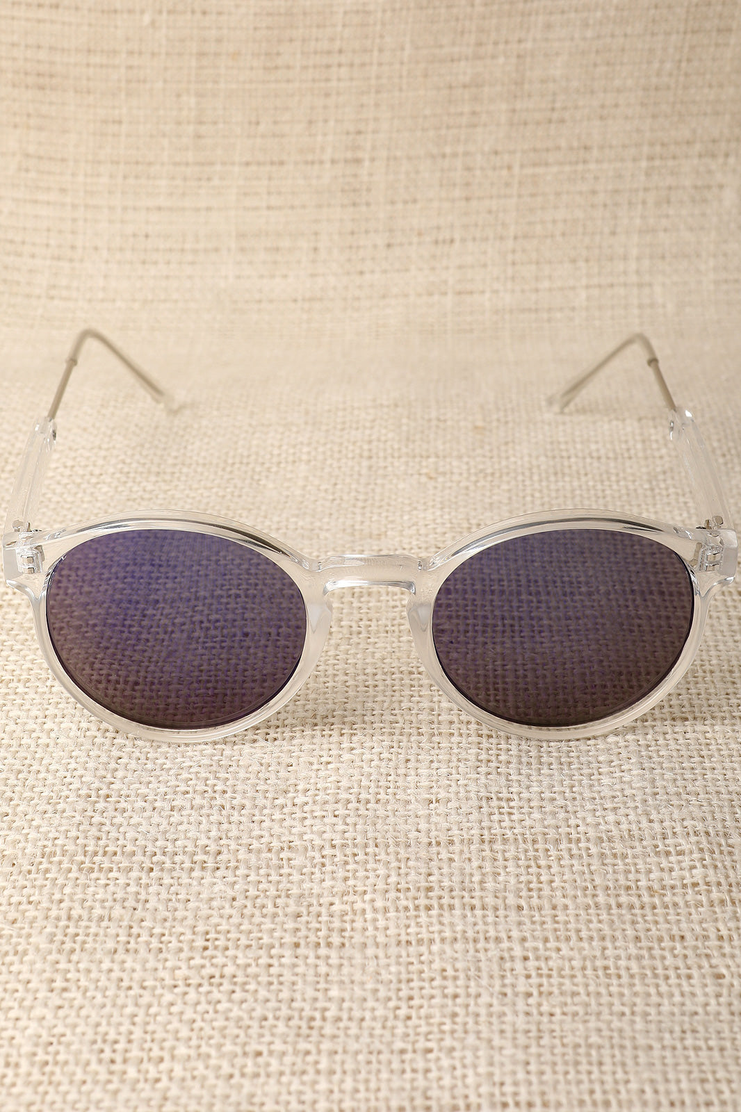 Clear Plastic Mirror Lens Sunglasses - YuppyCollections