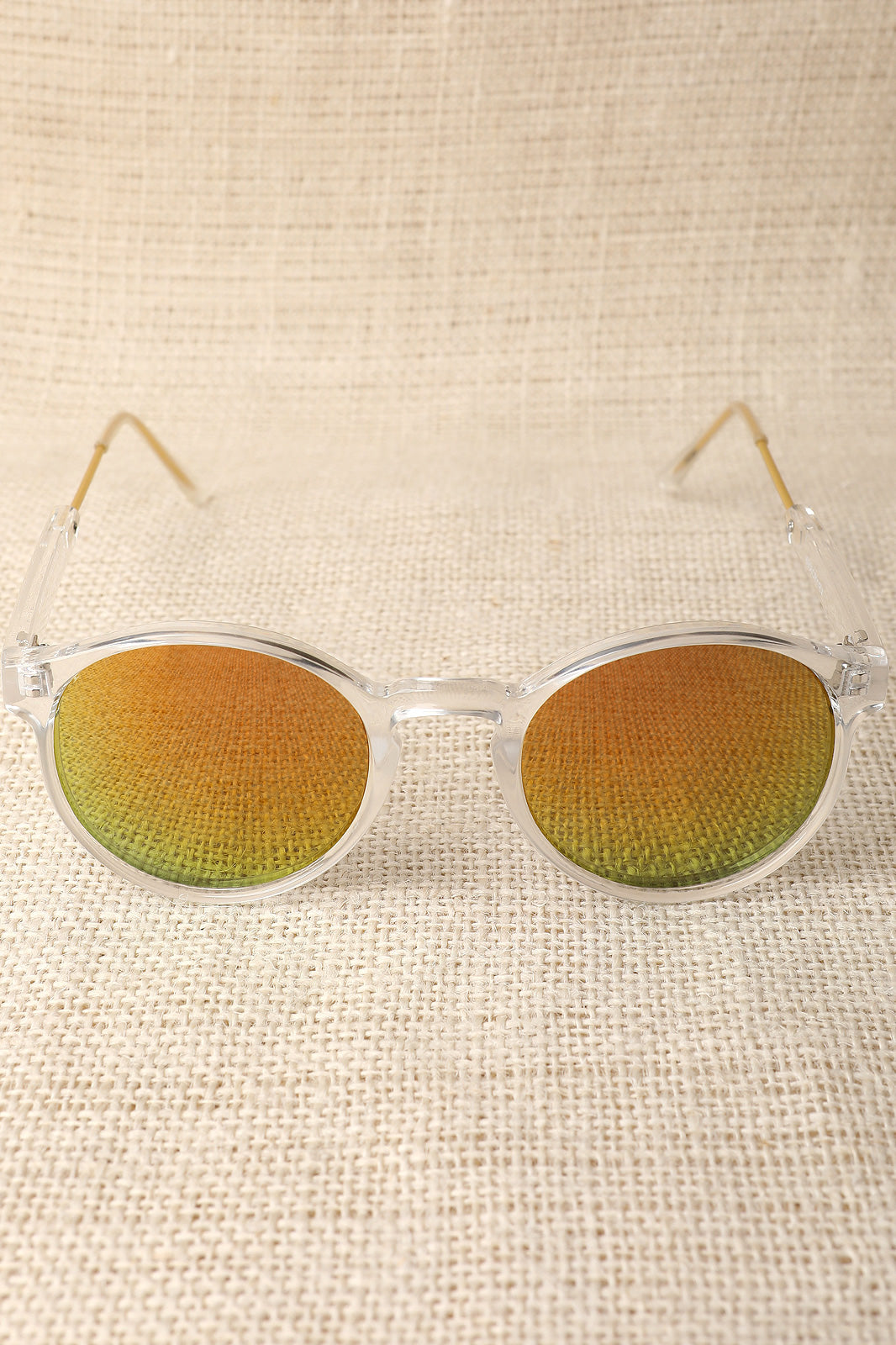 Clear Plastic Mirror Lens Sunglasses - YuppyCollections