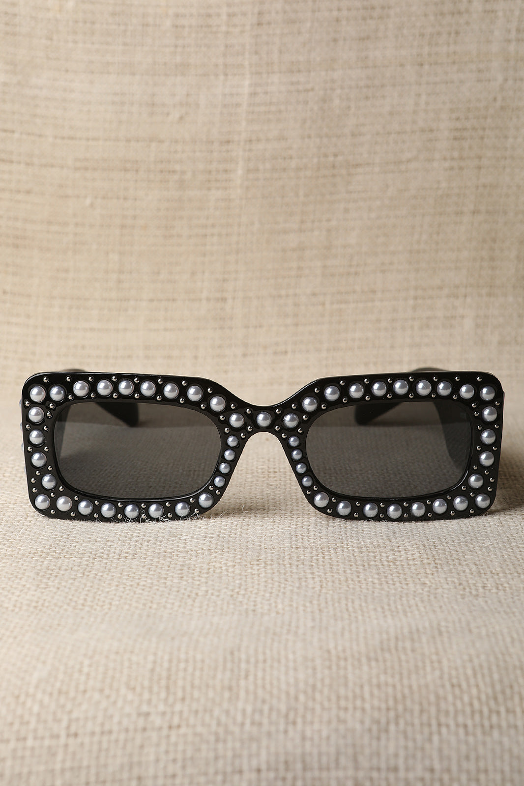 Retro Stud With Pearl Embellished Sunglasses - YuppyCollections