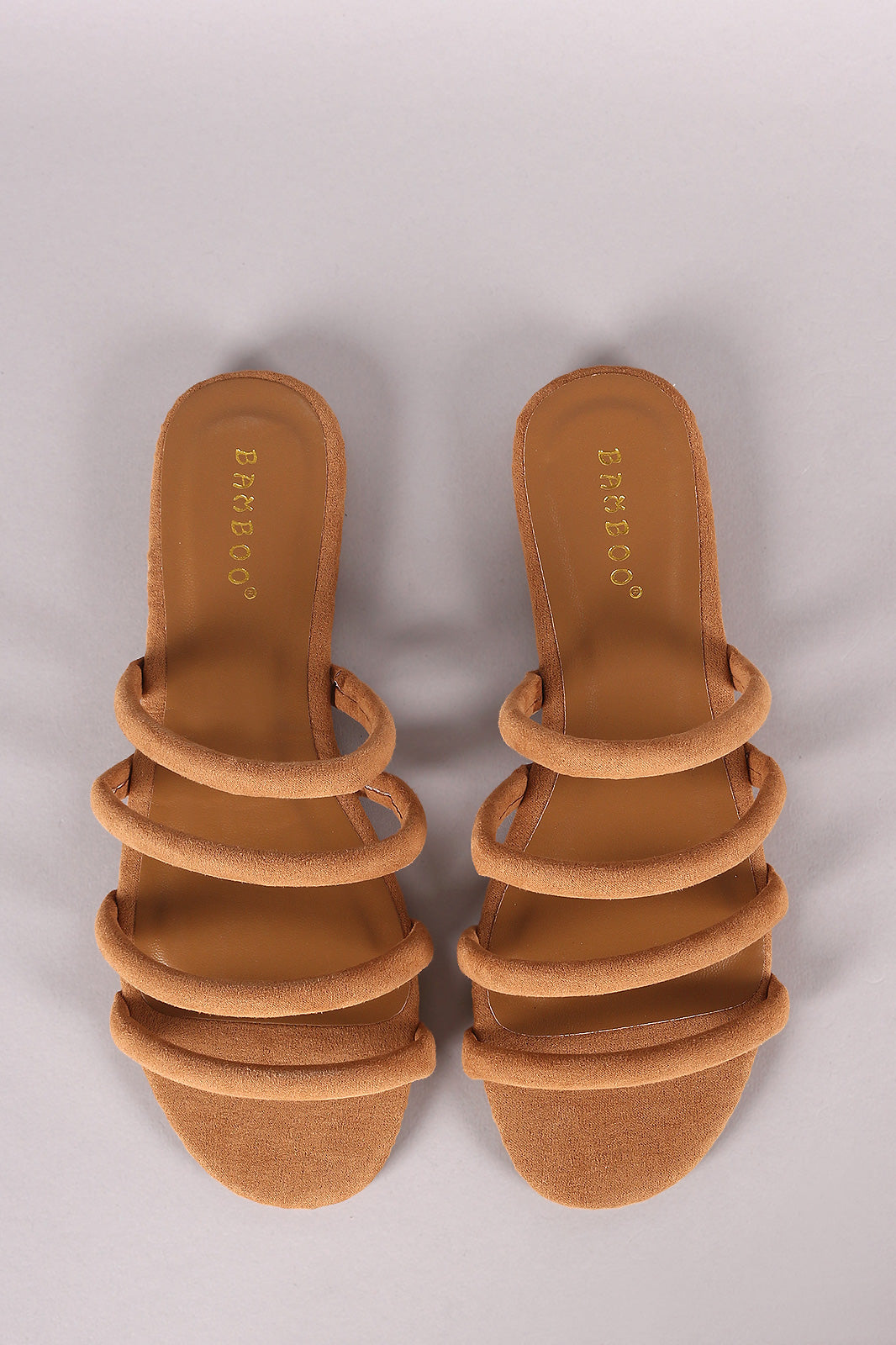 Bamboo Suede Strappy Tube Slide Sandal - YuppyCollections