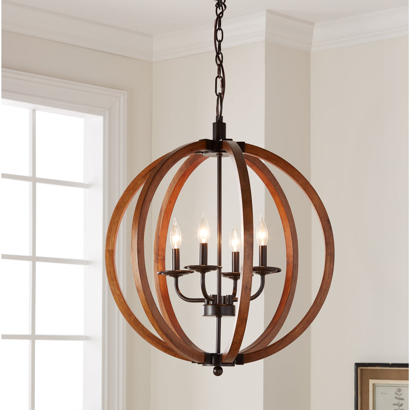 The Gray Barn Vineyard 4-light Orb Chandelier - YuppyCollections