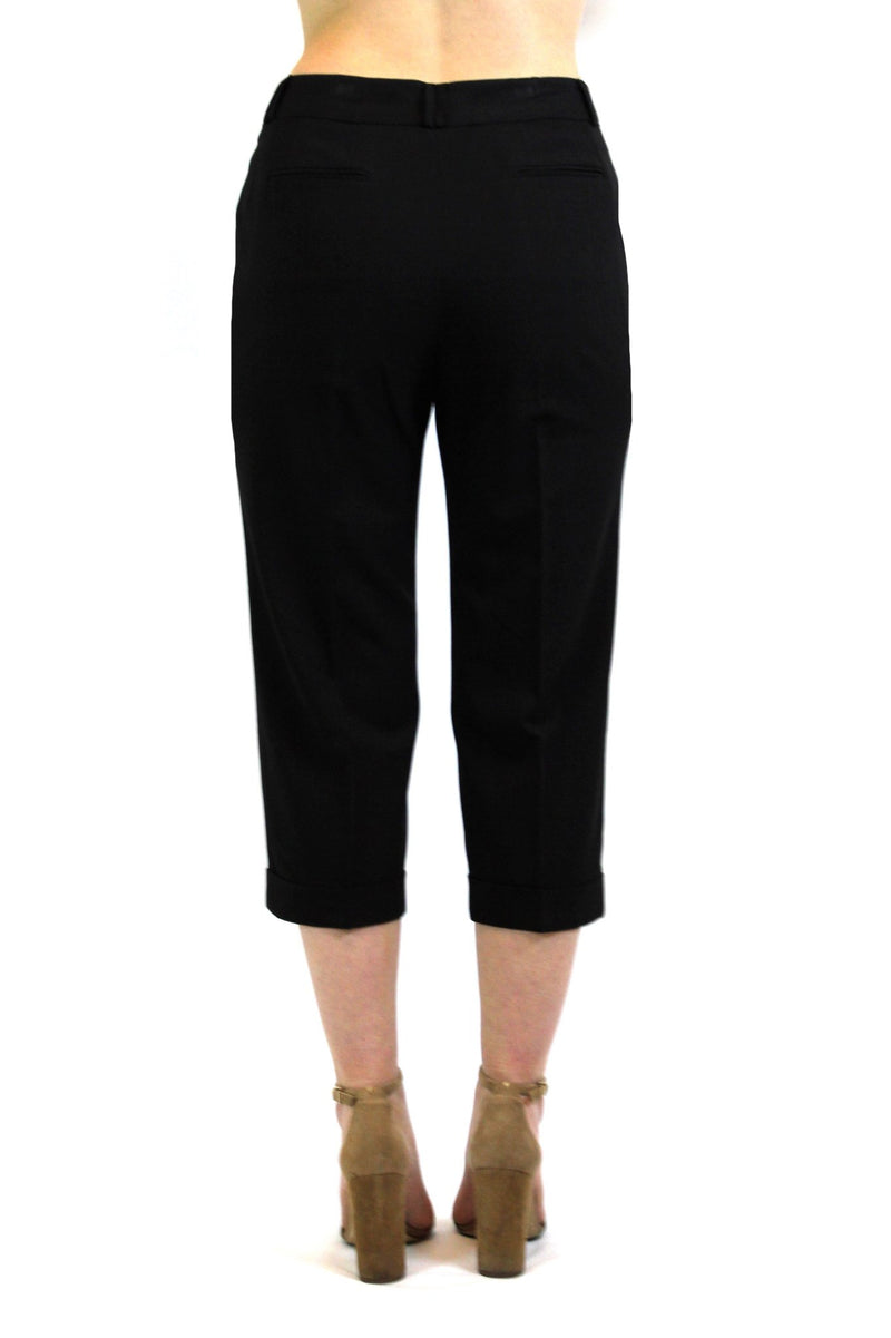 Women's Larry Levine Stretch Crop Pants - YuppyCollections