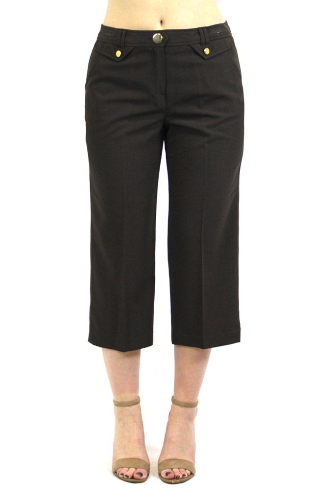 Larry Levine Stretchable Crop Pants - YuppyCollections