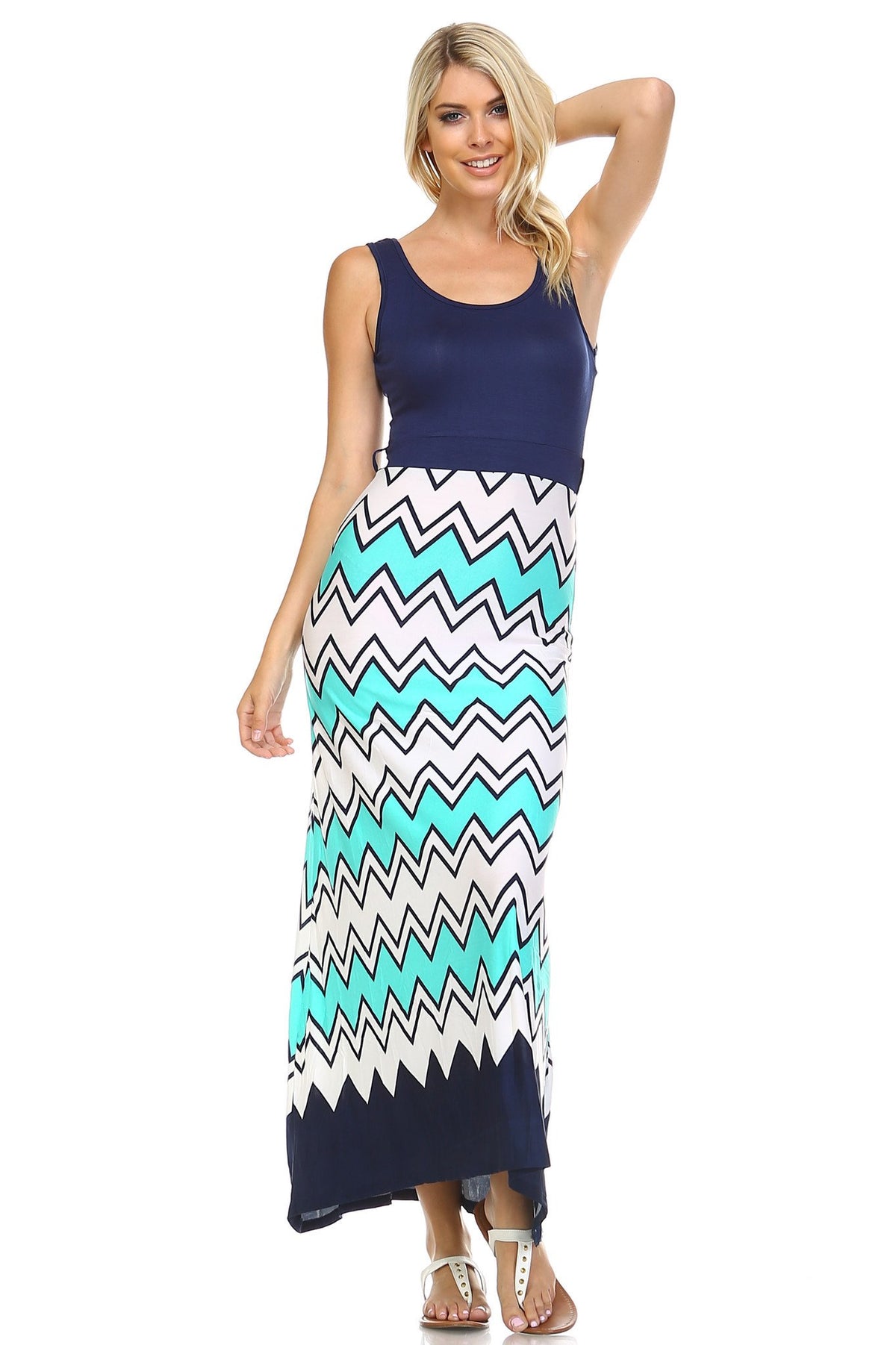 Women's Printed Maxi Dress - YuppyCollections