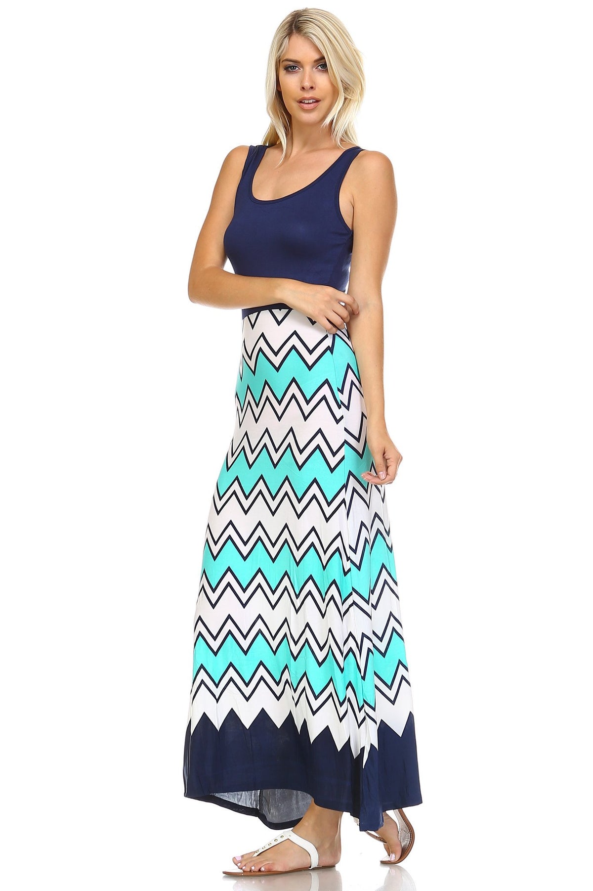 Women's Printed Maxi Dress - YuppyCollections