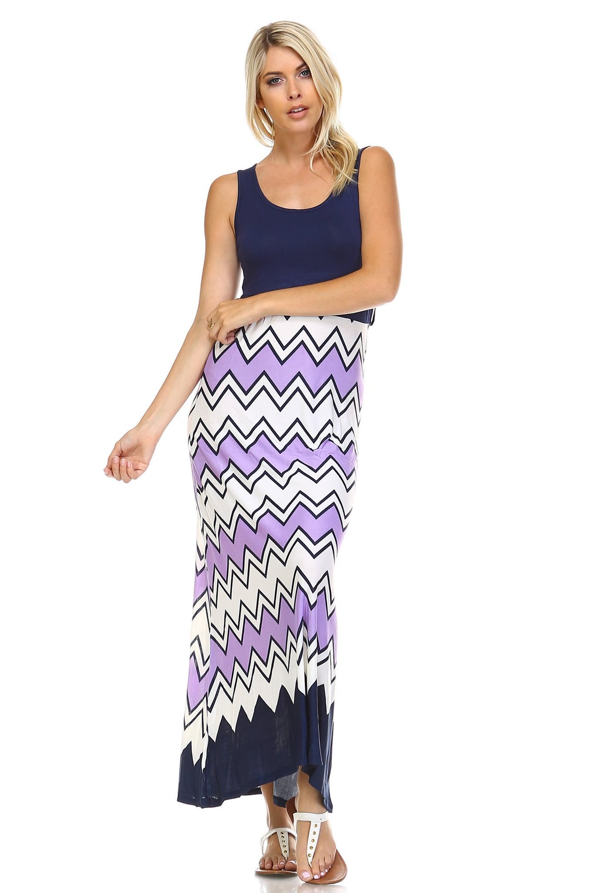 Women's Printed Maxi Dress - YuppyCollections