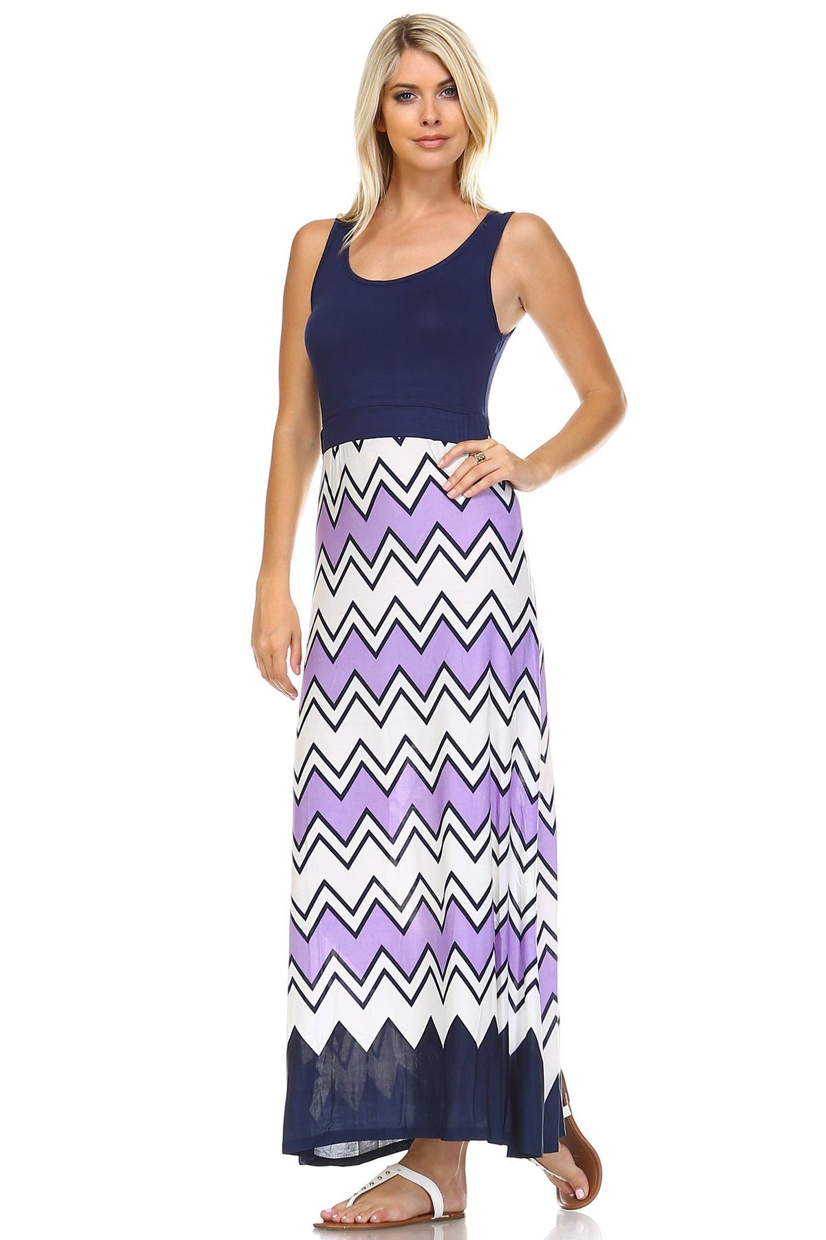 Women's Printed Maxi Dress - YuppyCollections