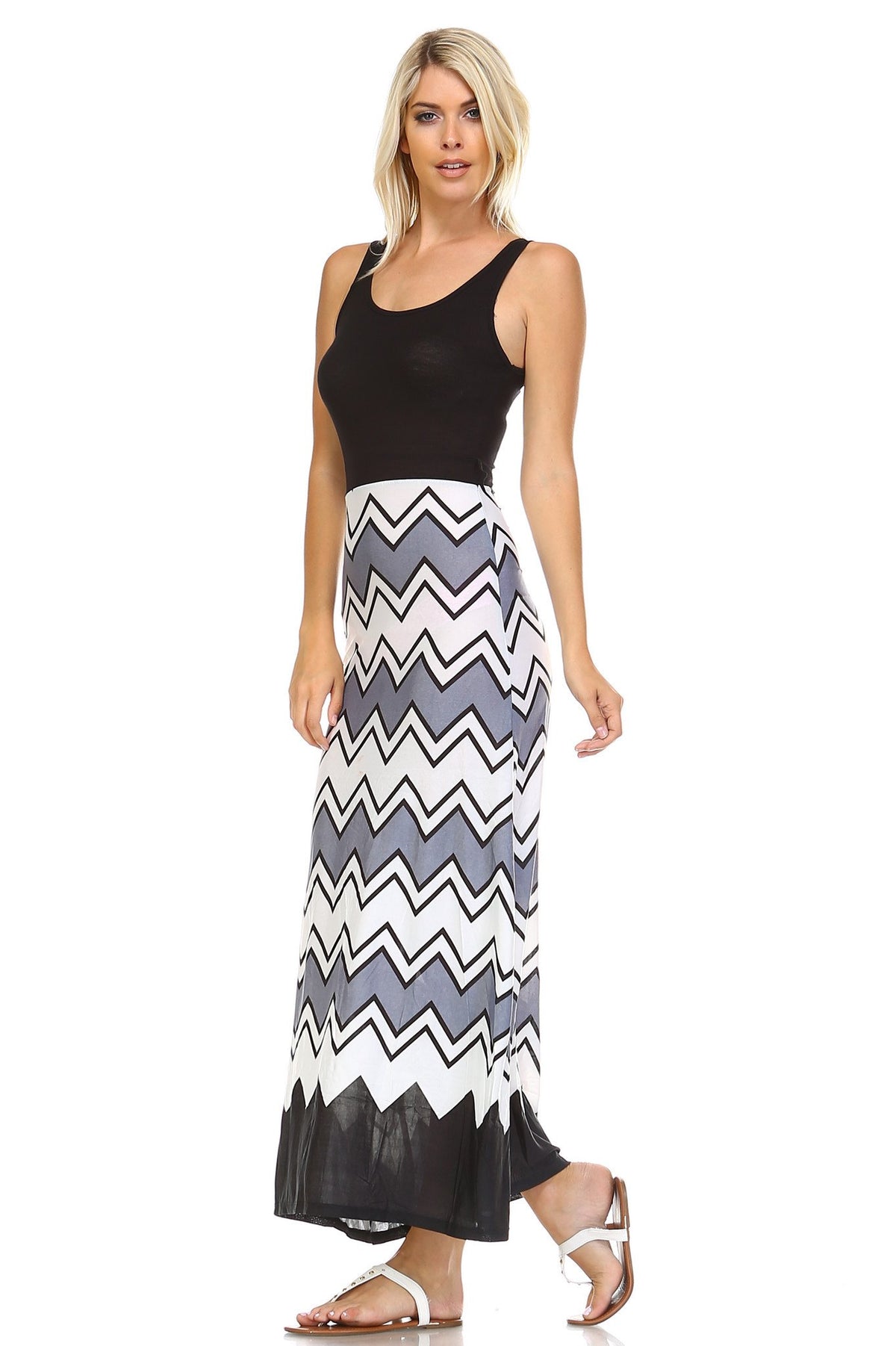 Women's Printed Maxi Dress - YuppyCollections