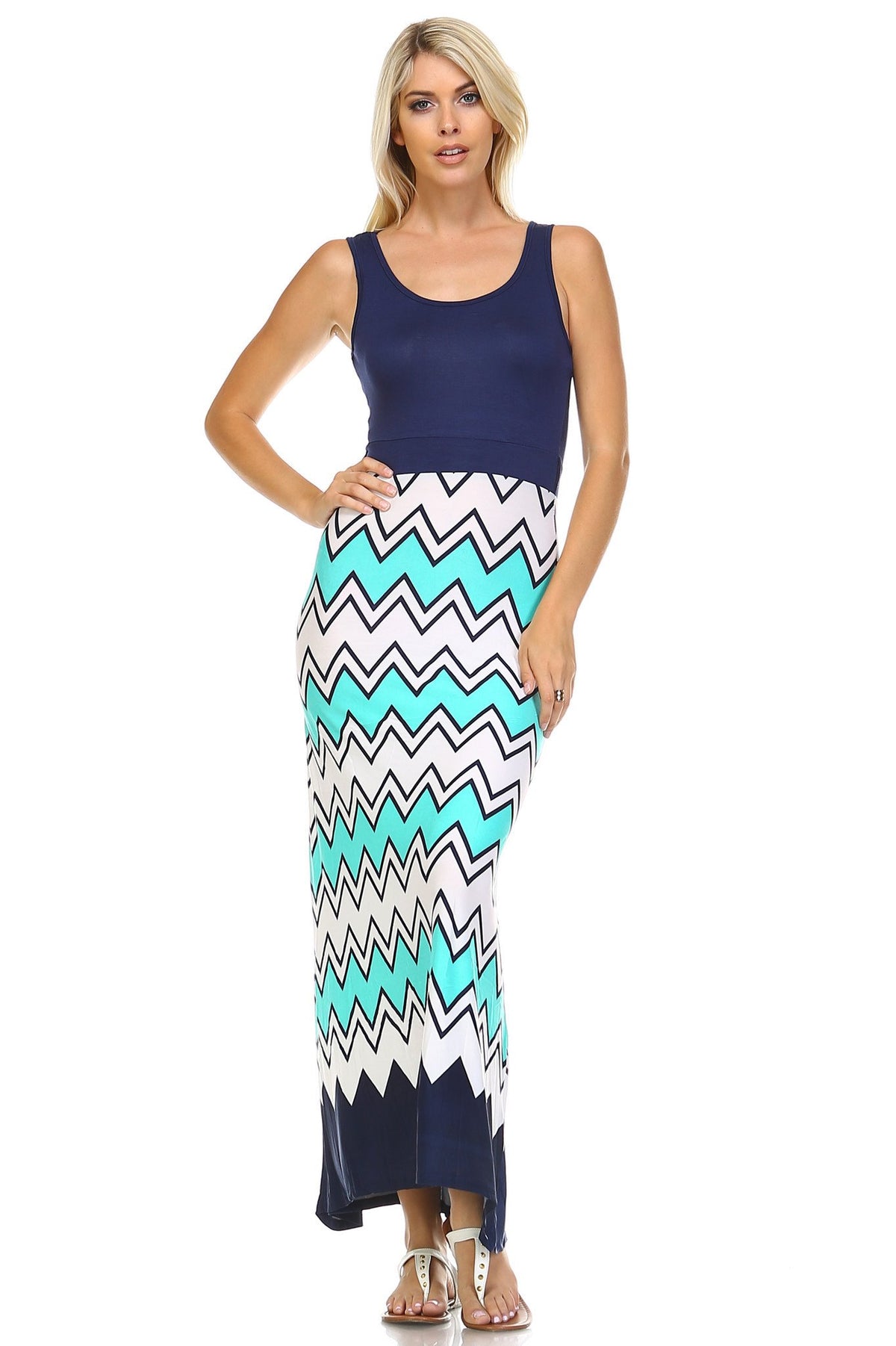 Women's Printed Maxi Dress - YuppyCollections