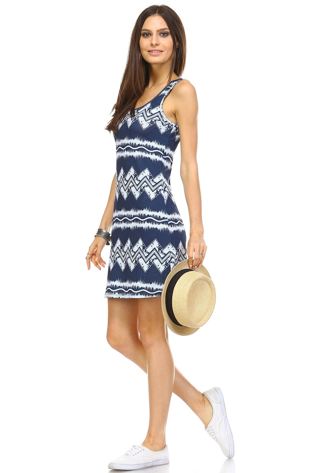 Women's Printed Mini Dress - YuppyCollections