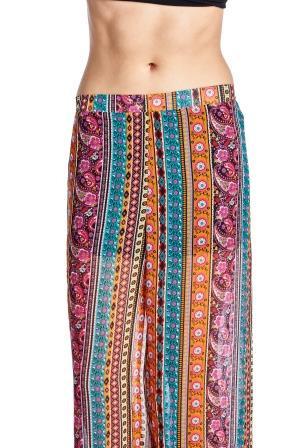 Women's Printed Palazzo Pants - YuppyCollections