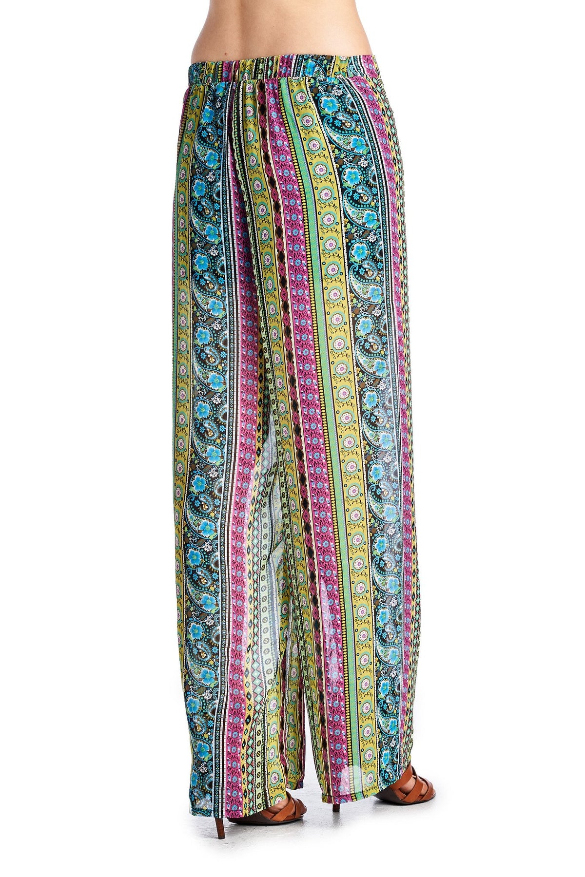 Women's Printed Palazzo Pants - YuppyCollections