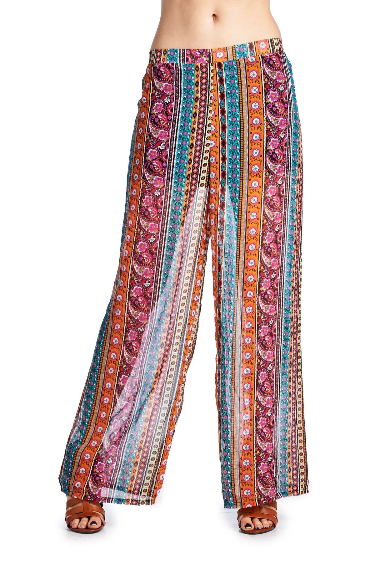 Women's Printed Palazzo Pants - YuppyCollections