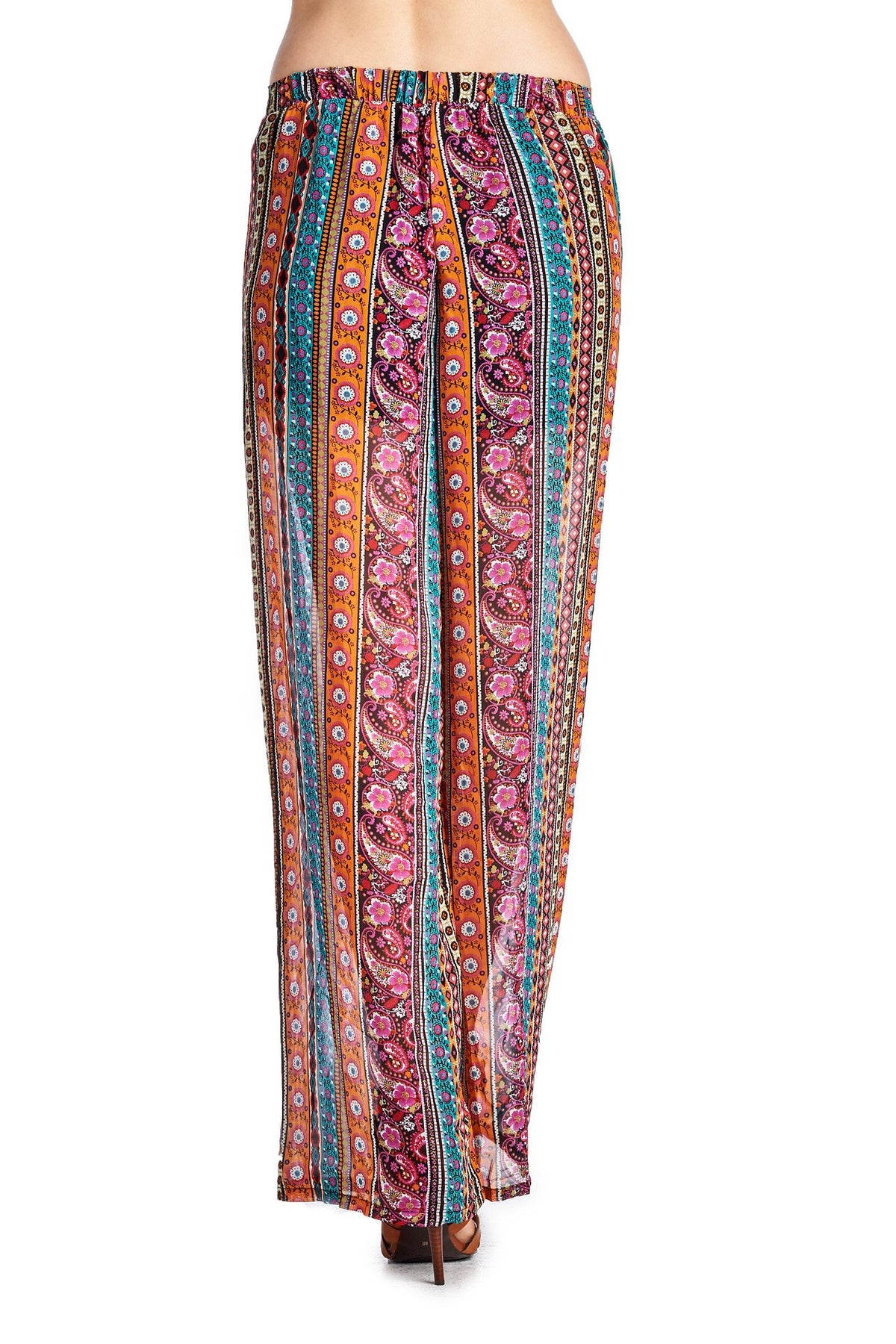 Women's Printed Palazzo Pants - YuppyCollections