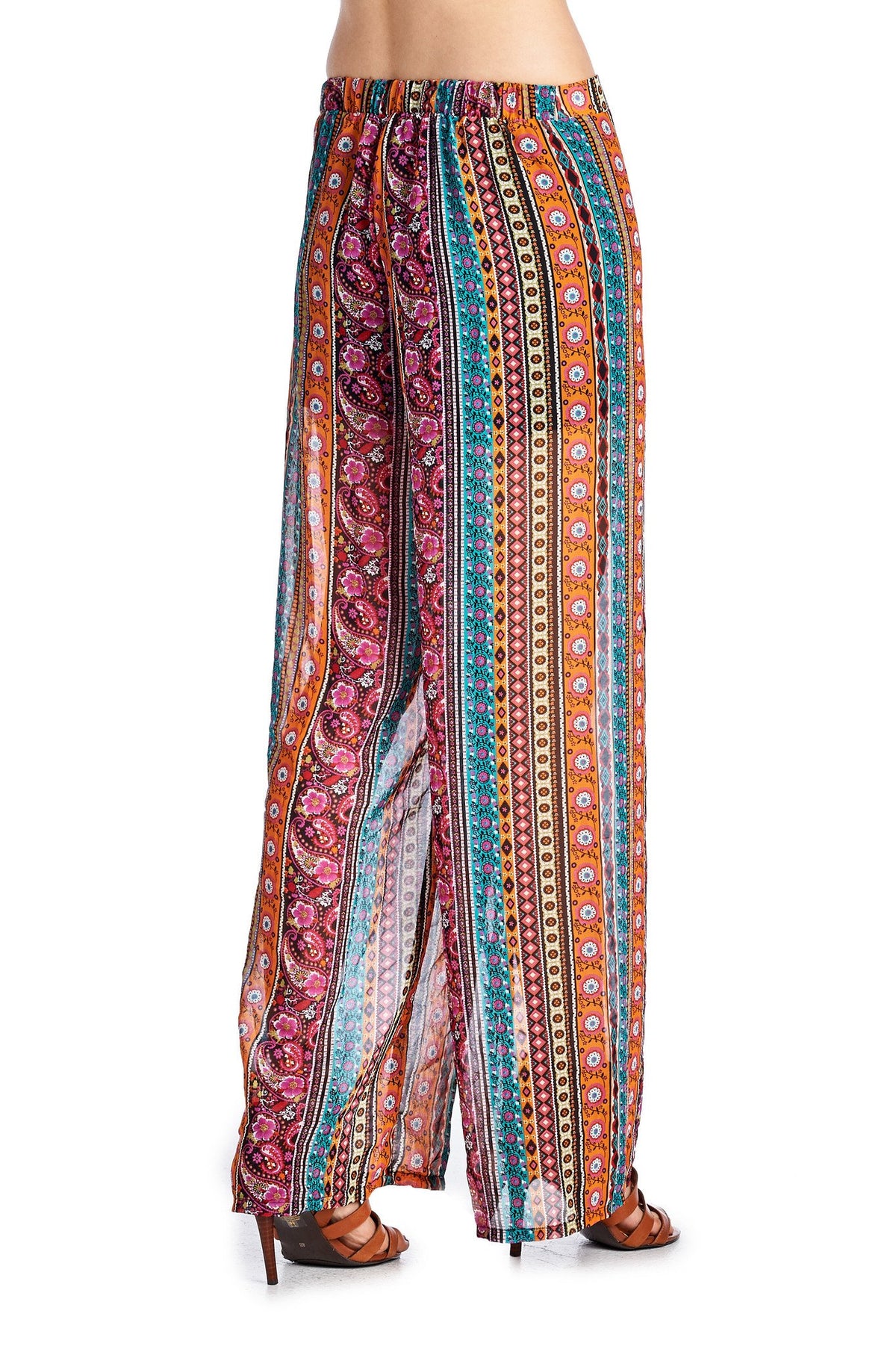 Women's Printed Palazzo Pants - YuppyCollections