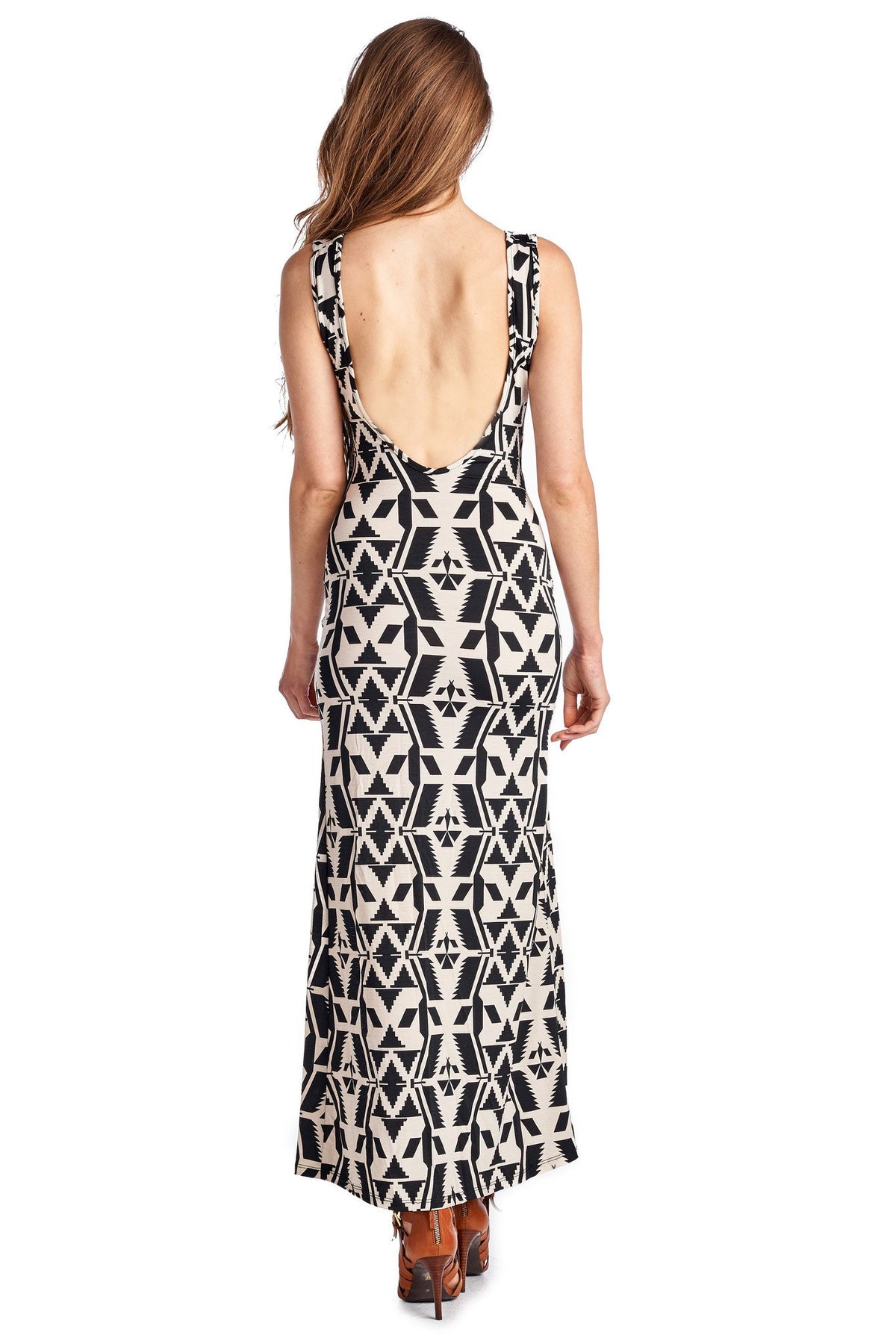 Women's Sleeveless Maxi Dress with Front Slits - YuppyCollections