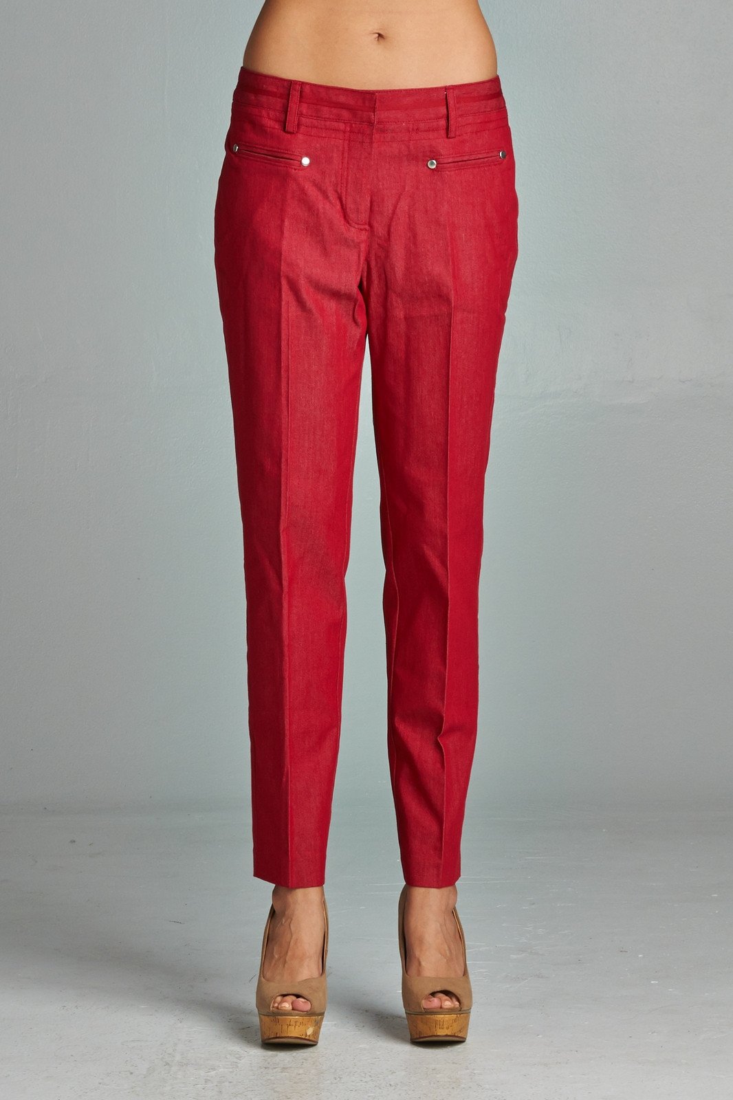 Women's Red Velvet Pants - YuppyCollections