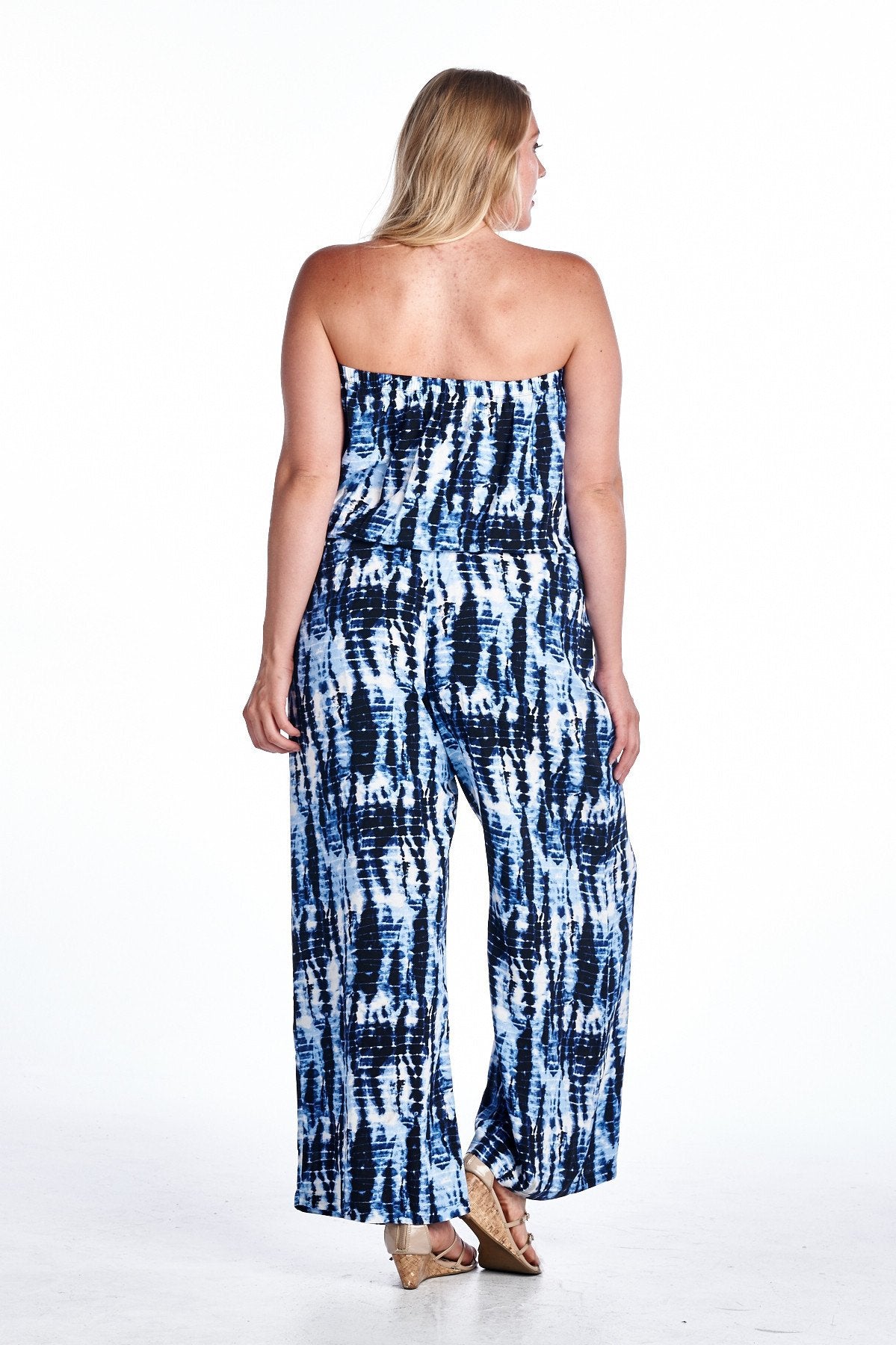 Women's Plus Size Strapless Jumpsuit - YuppyCollections