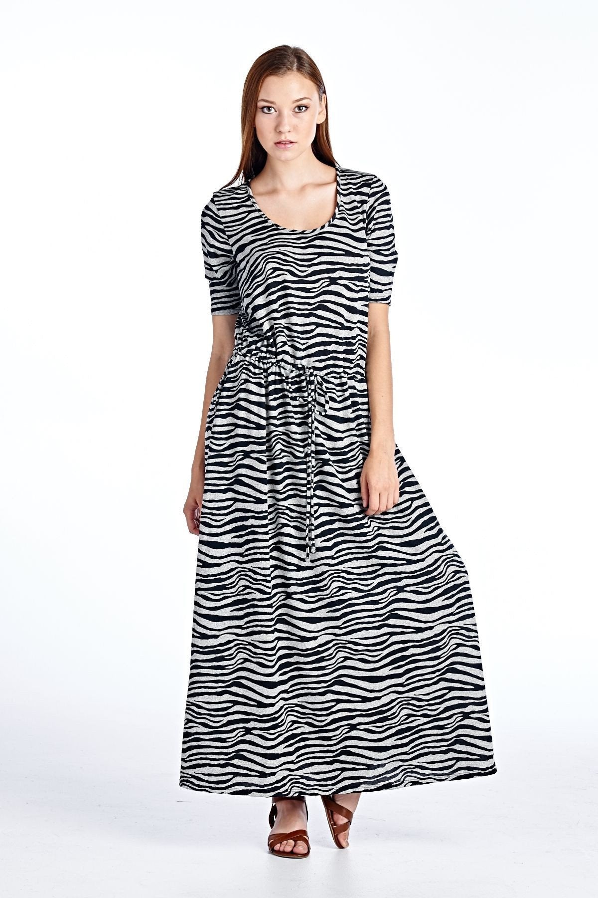 Women's Printed Hatchi Maxi Dress - YuppyCollections