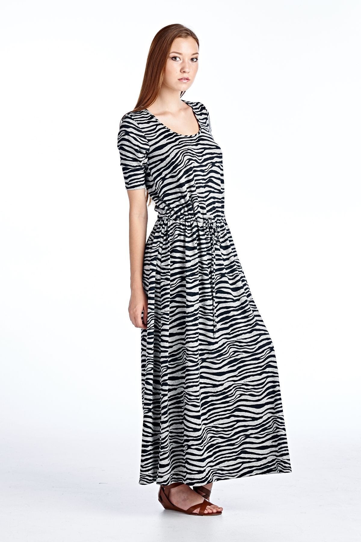 Women's Printed Hatchi Maxi Dress - YuppyCollections