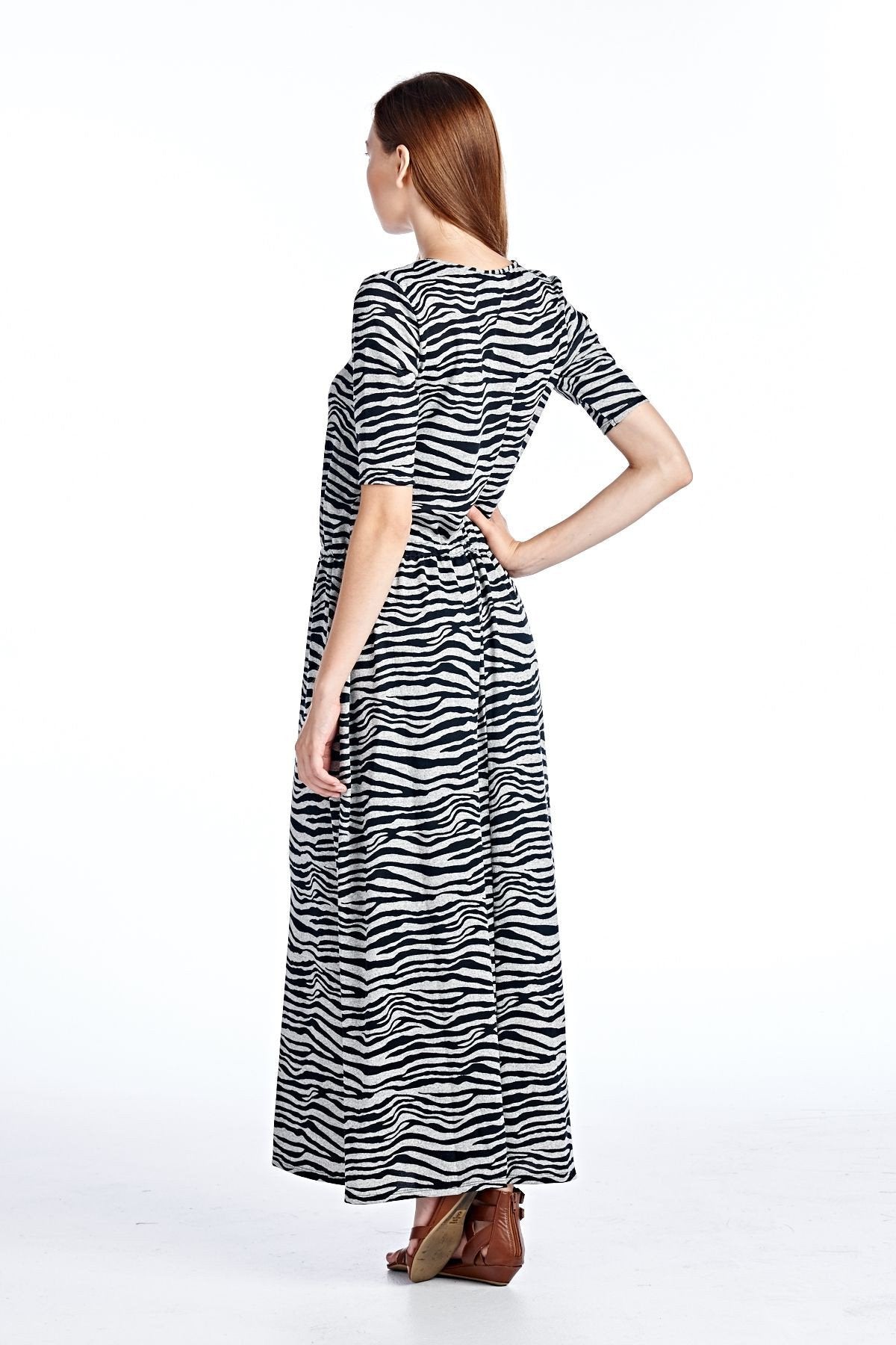 Women's Printed Hatchi Maxi Dress - YuppyCollections