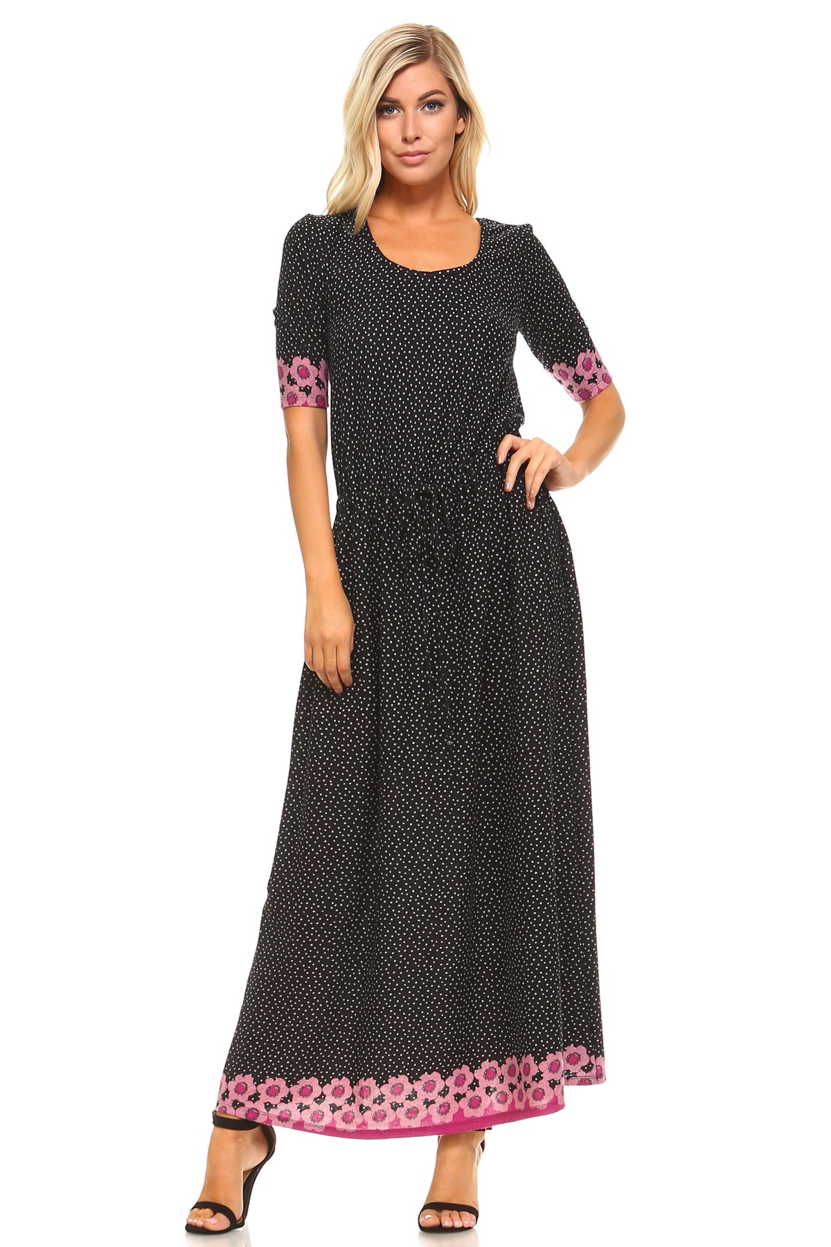 Women's Printed Hatchi Maxi Dress - YuppyCollections