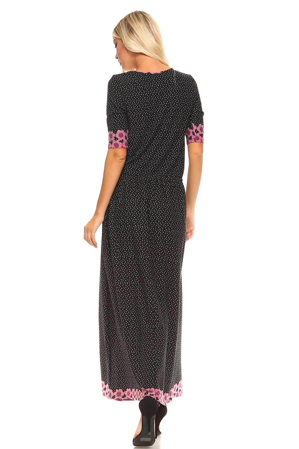 Women's Printed Hatchi Maxi Dress - YuppyCollections